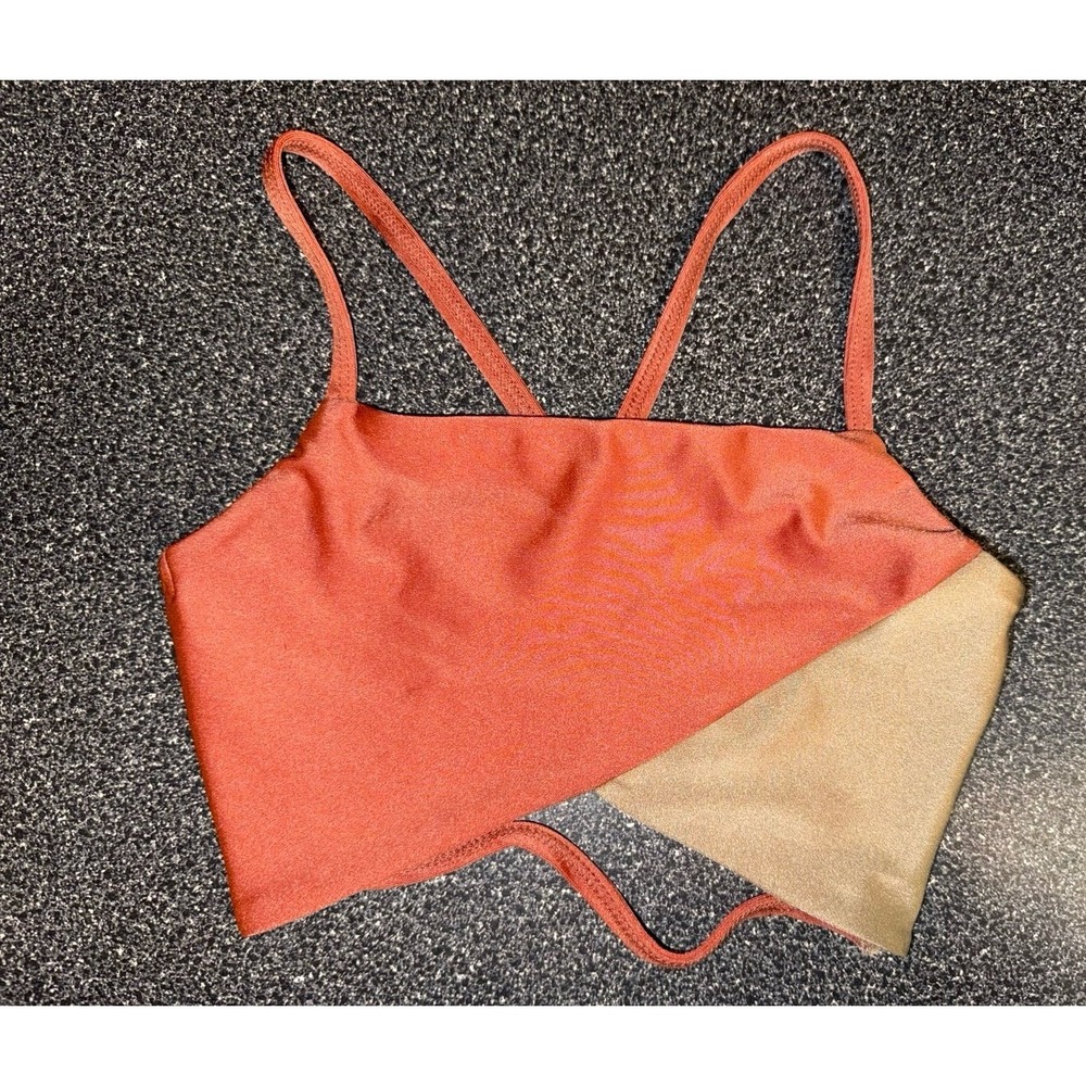 Tiger Friday Adult X-Small Orange & Peach Bra Top Dancewear/Convention wear